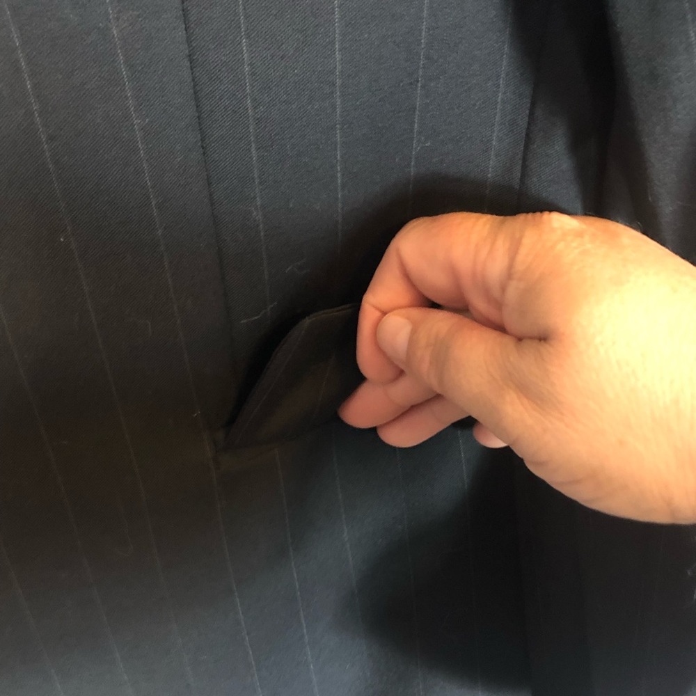 Jos A Bank Mens Black Blazer size 43 - Picture 8 of 14